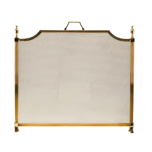 Kamin, Funkenschutz, Kamingitter, Messing, Brass, - CottagePark