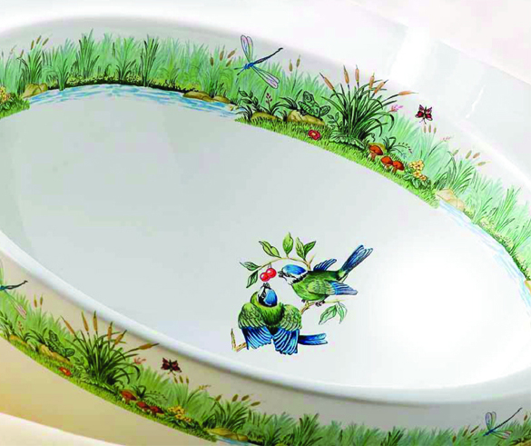 Porcelaine de Paris, Waschbecken, Porzellan, Ba - CottagePark - Wohnen