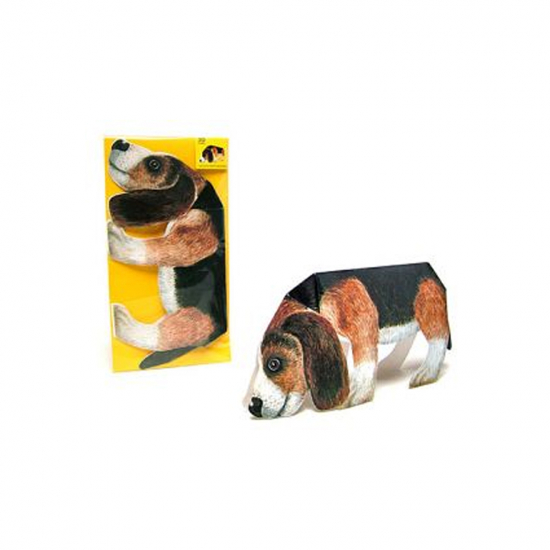 3D-Karte - Hund - Set von 4 Karten