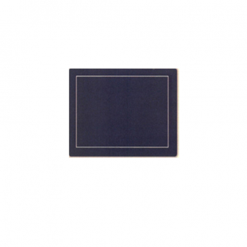 Lady Clare - 6 eckige Untersetzer in Oxford Blue