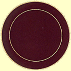 Lady Clare - 6 runde Untersetzer in Regal Red