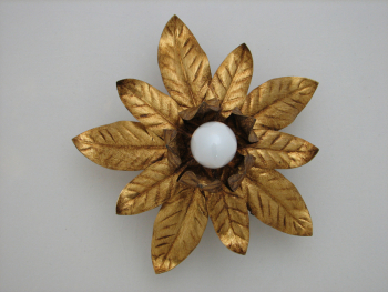 Deckenlampe Blüte - Gold - 30cm