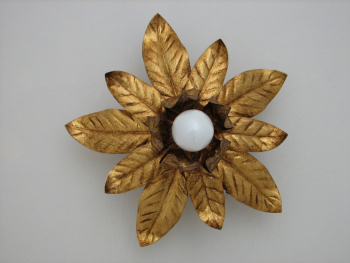 Deckenlampe Blüte - Gold - 30cm