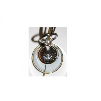 Deckenlampe aus poliertem Chrom- 30x30x60cm