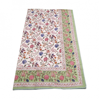 Tagesdecke Anokhi Grün/Creme 270cm x 270cm