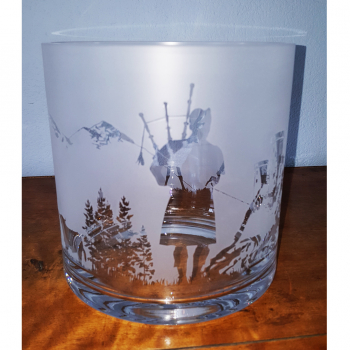 Vase/Windlicht  Schottische Landschaft